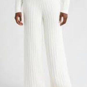 UGG Terri Cream Rib Texture Cozy Lounge Pants NWT